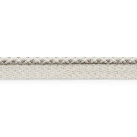 Schumacher Keaton Lip Cord Indoor/Outdoor Ivory Trim