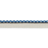 Schumacher Keaton Lip Cord Indoor/Outdoor Navy Trim