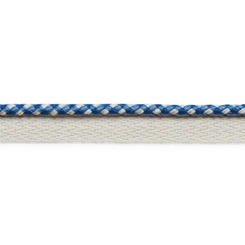 Schumacher Navy Keaton Lip Cord Indoor/Outdoor