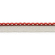 Schumacher Red Keaton Lip Cord Indoor/Outdoor