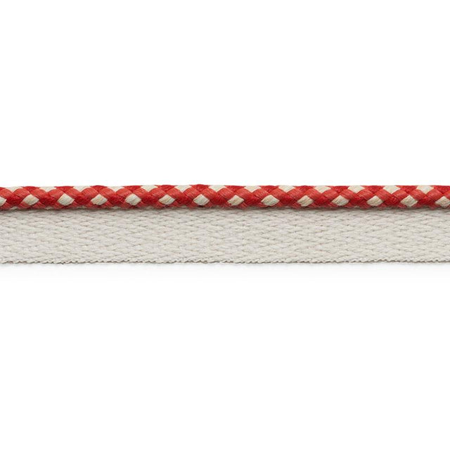Schumacher Red Keaton Lip Cord Indoor/Outdoor