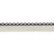 Schumacher Charcoal Keaton Lip Cord Indoor/Outdoor