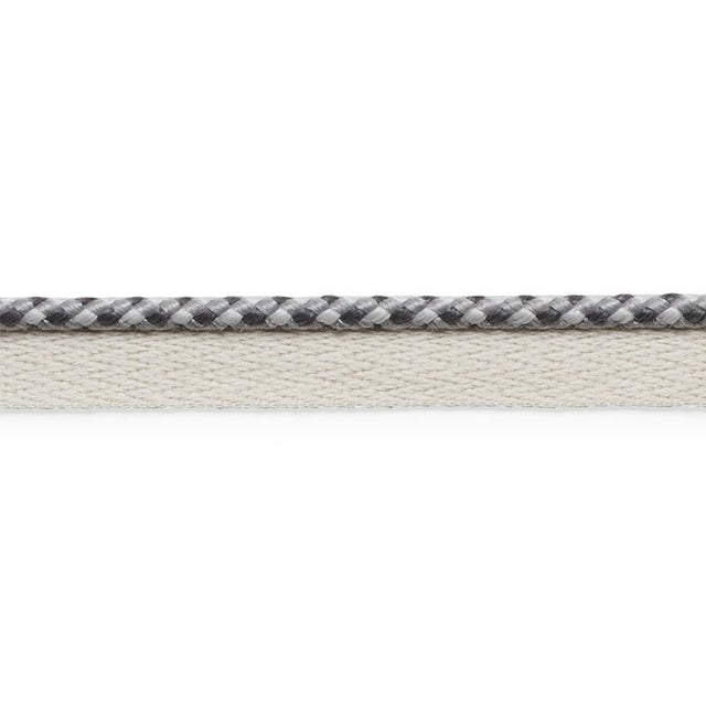 Schumacher Charcoal Keaton Lip Cord Indoor/Outdoor