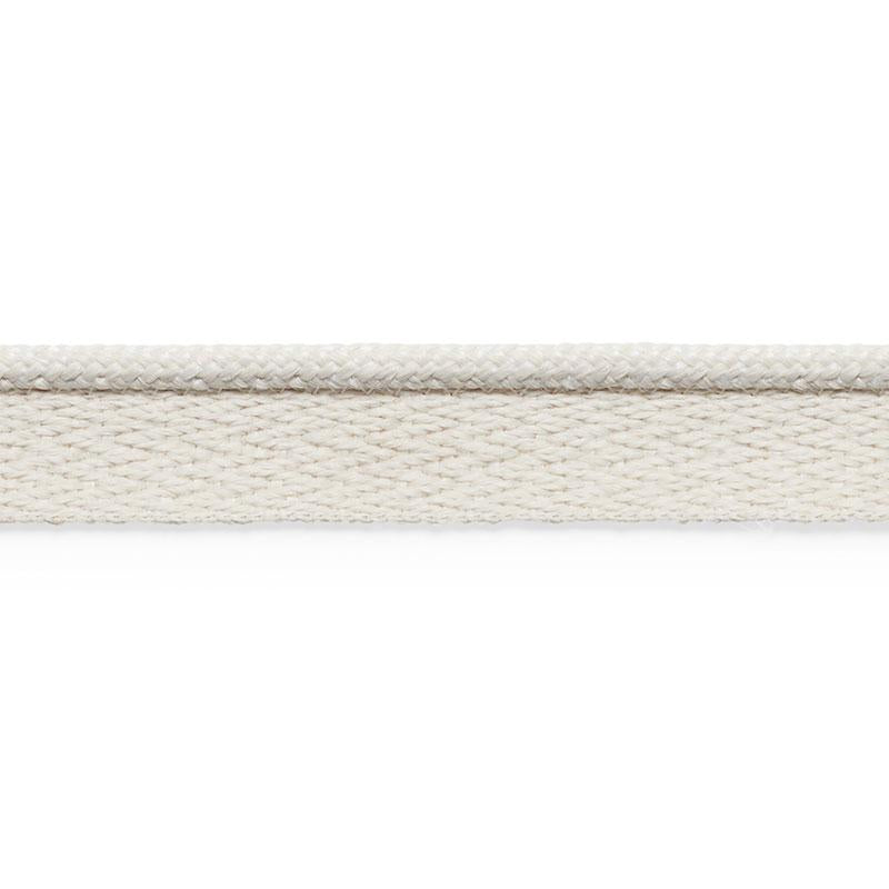 Schumacher Coleman Lip Cord Ivory Trim