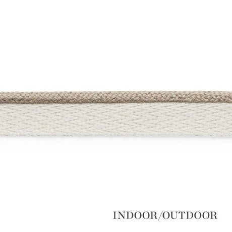 Schumacher Coleman Lip Cord Sand Trim