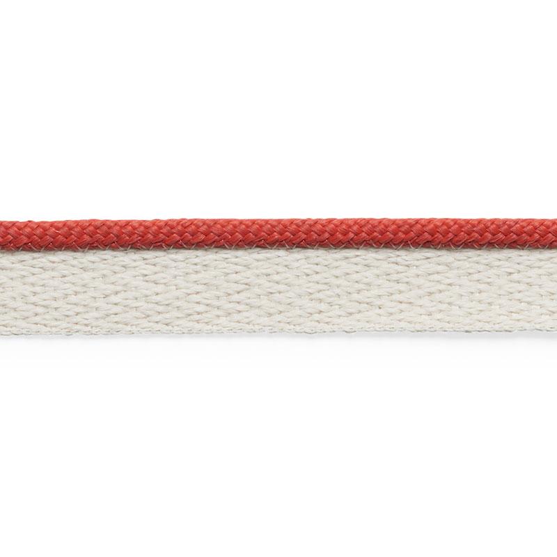 Schumacher Red Coleman Lip Cord