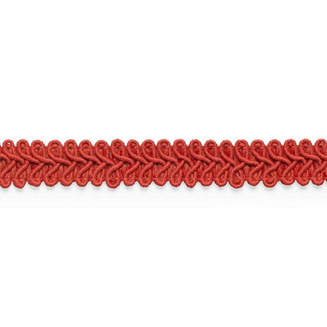 Schumacher Red Astor Braid Indoor/Outdoor