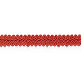 Schumacher Astor Braid Indoor/Outdoor Red Trim