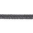 Schumacher Charcoal Astor Braid Indoor/Outdoor