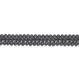 Schumacher Astor Braid Indoor/Outdoor Charcoal Trim