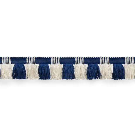 Schumacher Cobalt & Ivory Juno Fringe