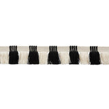 Schumacher Black & Ivory Juno Fringe