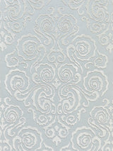 Scalamandre Cirrus Velvet Damask Mist Fabric