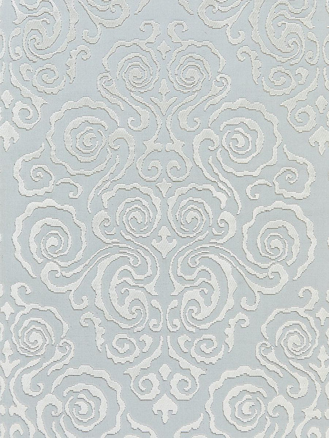 Scalamandre Cirrus Velvet Damask Mist Fabric
