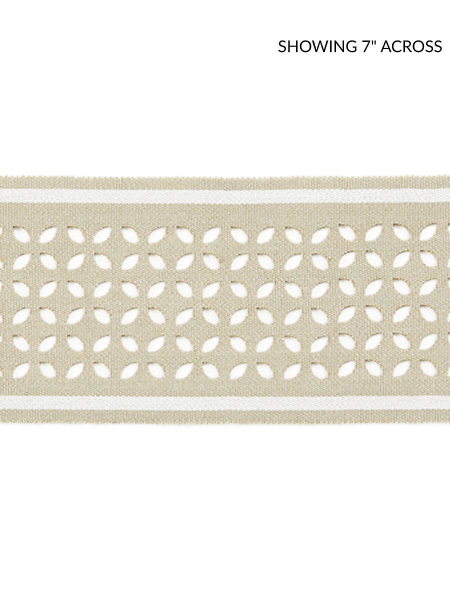Scalamandre Cassis Laser Cut Tape Linen Trim