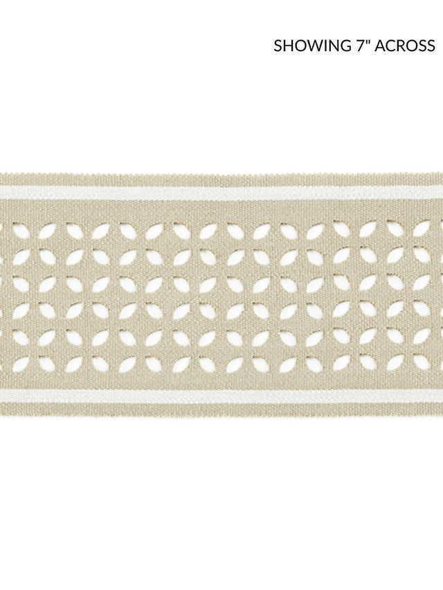 Scalamandre Cassis Laser Cut Tape Linen Trim