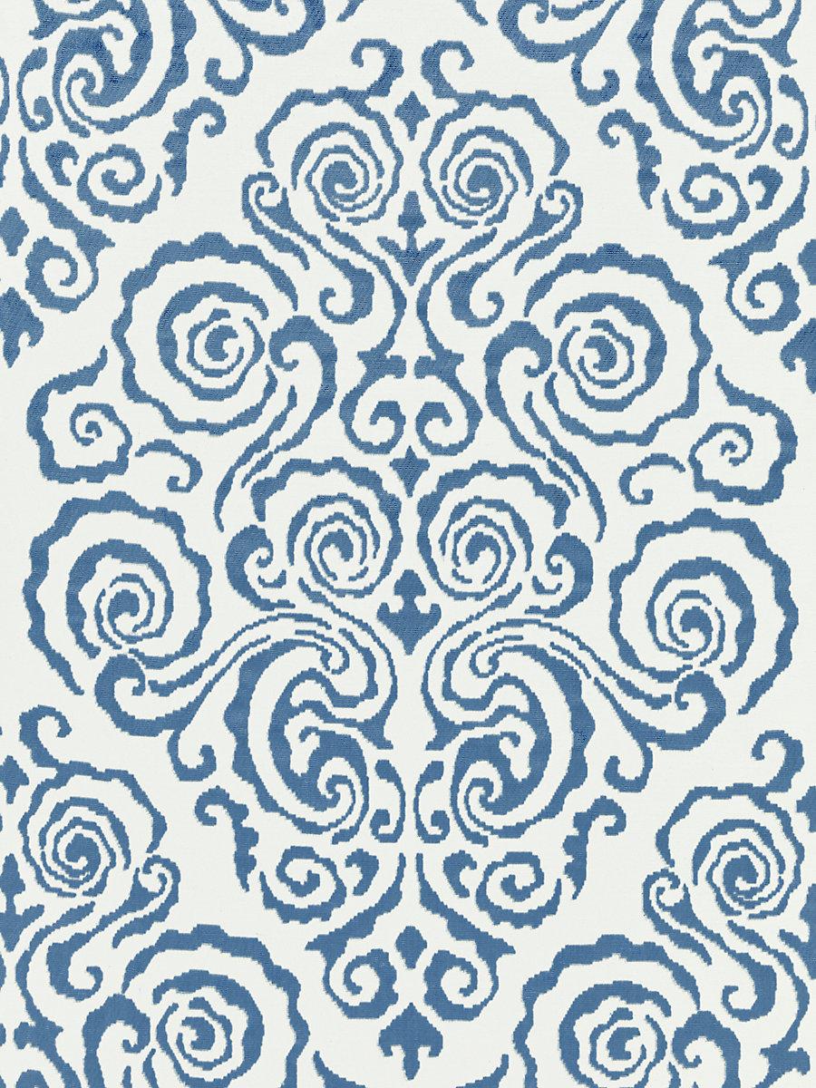 Scalamandre Cirrus Velvet Damask Morning Glory Fabric