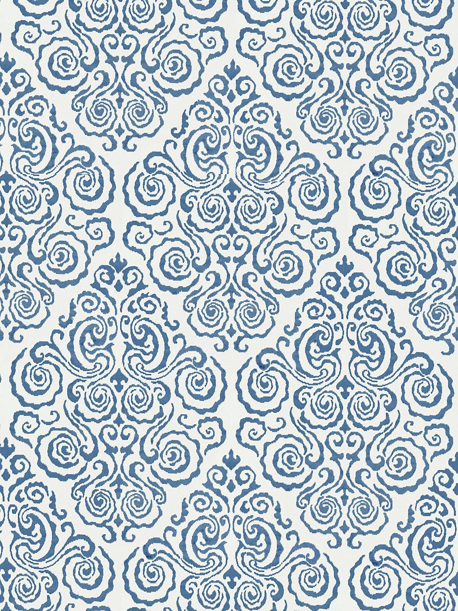 Scalamandre Cirrus Velvet Damask Morning Glory Fabric