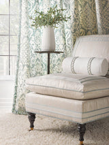 Scalamandre Surat Embroidery Porcelain Fabric