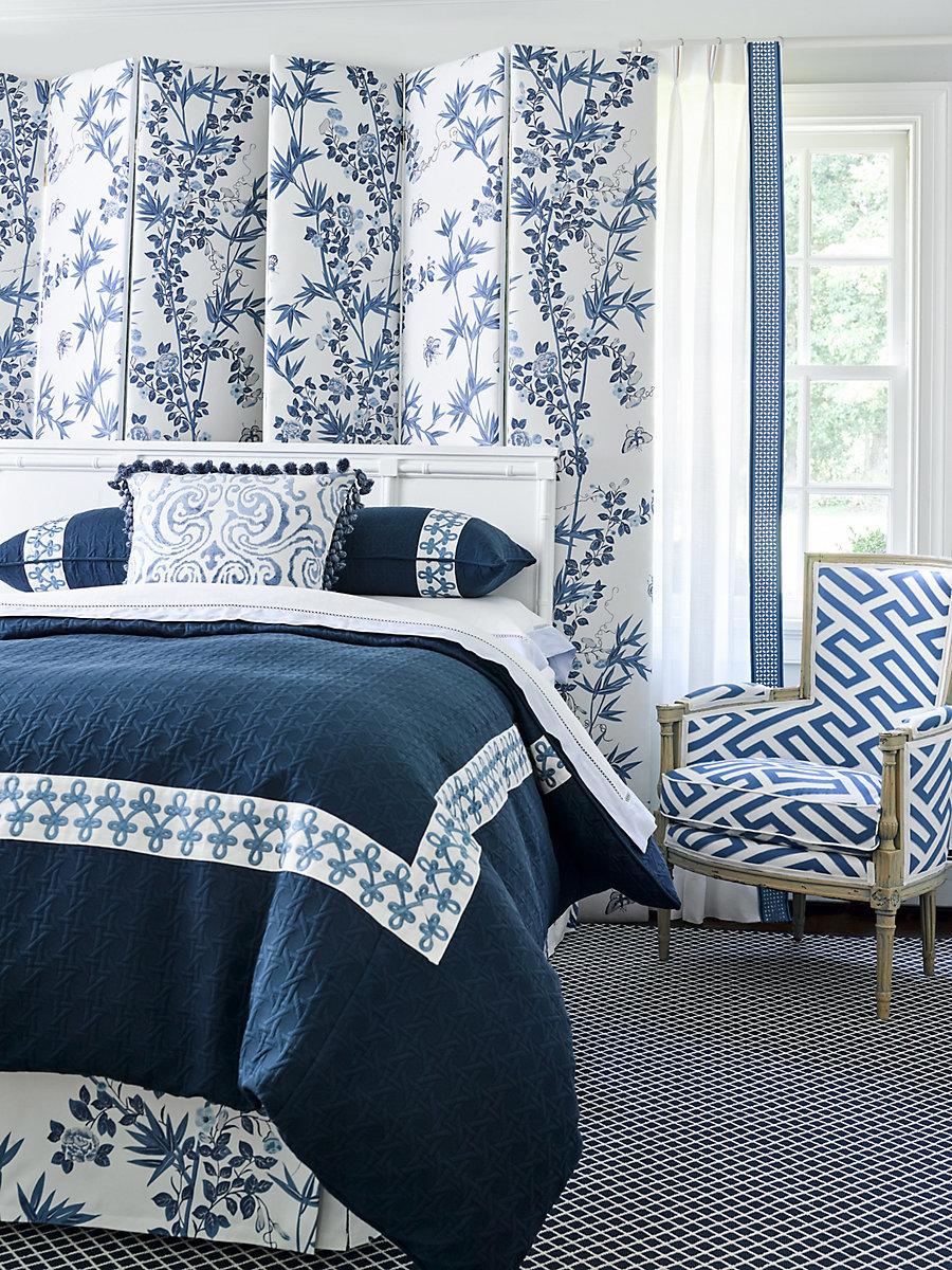 Scalamandre Cirrus Velvet Damask Emerald Fabric