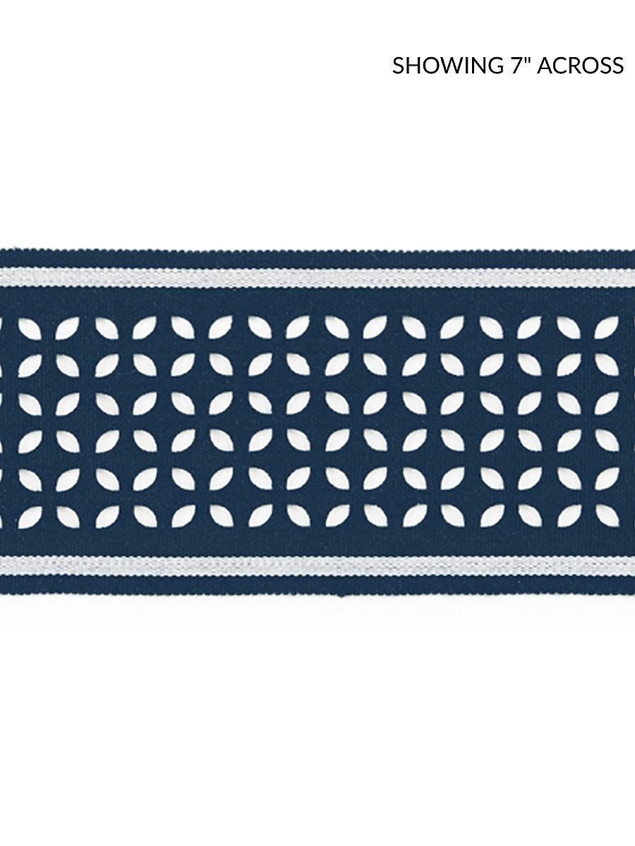 Scalamandre Cassis Laser Cut Tape Navy Trim