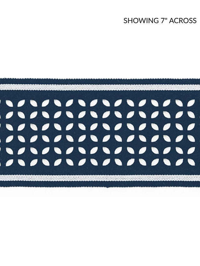 Scalamandre Cassis Laser Cut Tape Navy Trim