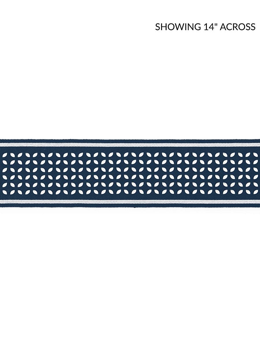 Scalamandre Cassis Laser Cut Tape Navy Trim