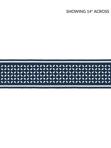 Scalamandre Cassis Laser Cut Tape Navy Trim