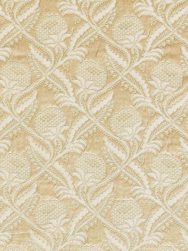 Scalamandre Droguet Lampas Beige Fabric