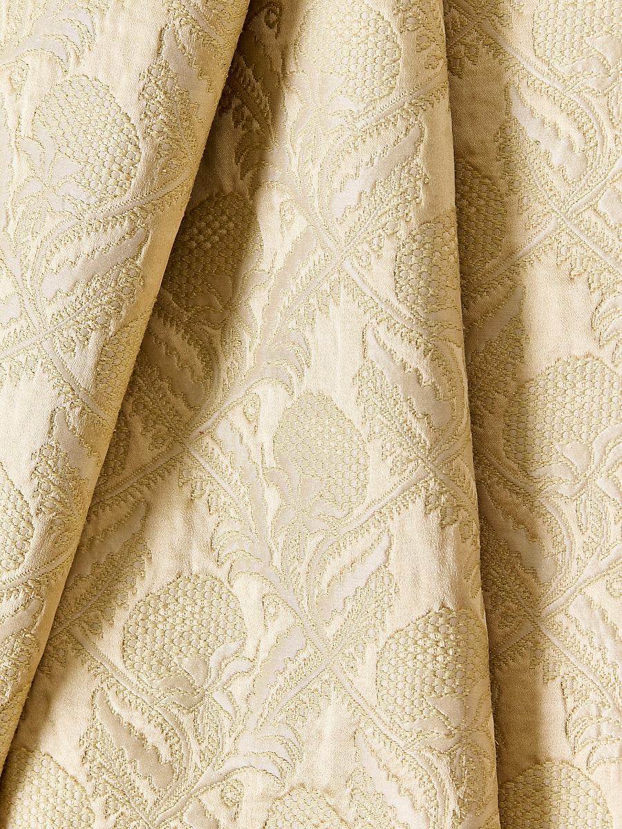 Scalamandre Droguet Lampas Beige Fabric
