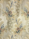 Old World Weavers Cheverny Rose & Blue On Ivory Fabric