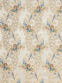 Scalamandre Cheverny Rose & Blue On Ivory Fabric