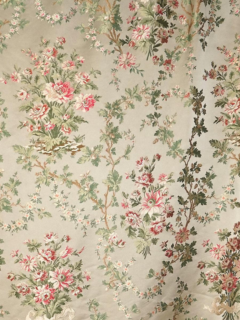 Old World Weavers La Belle Jardiniere Cream Rose Fabric