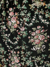 Scalamandre La Belle Jardiniere Black Cerise Fabric