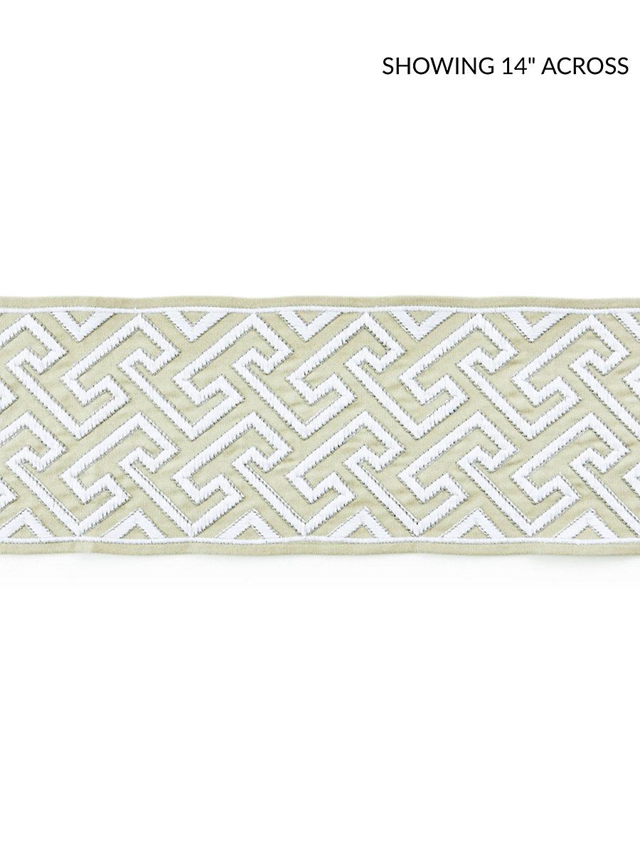 Scalamandre Labyrinth Embroidered Tape Sand Trim