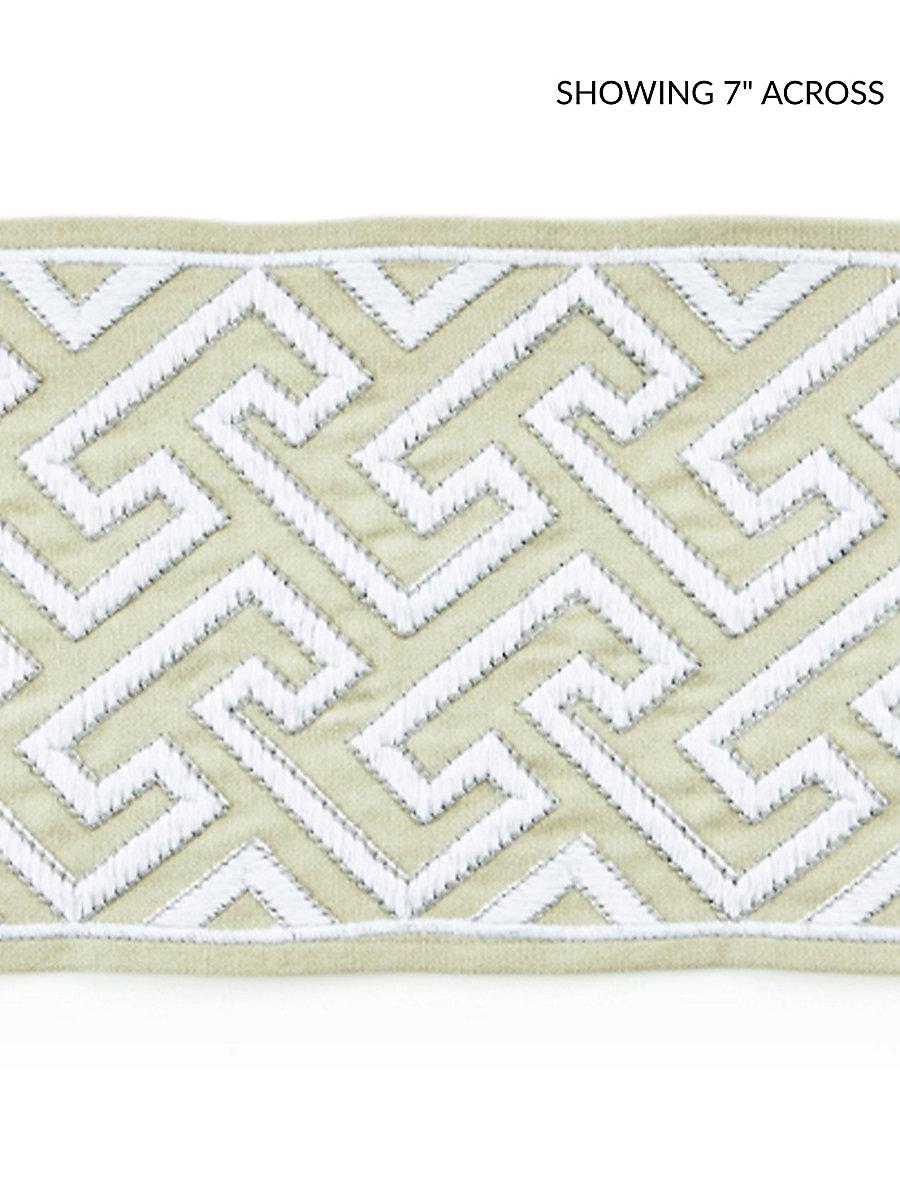 Scalamandre Labyrinth Embroidered Tape Sand Trim
