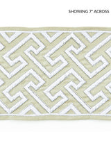 Scalamandre Labyrinth Embroidered Tape Sand Trim