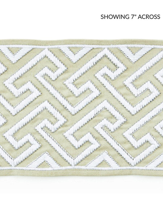 Scalamandre Labyrinth Embroidered Tape Sand Trim