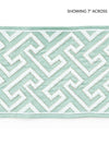 Scalamandre Labyrinth Embroidered Tape Aquamarine Trim