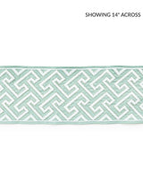 Scalamandre Labyrinth Embroidered Tape Aquamarine Trim