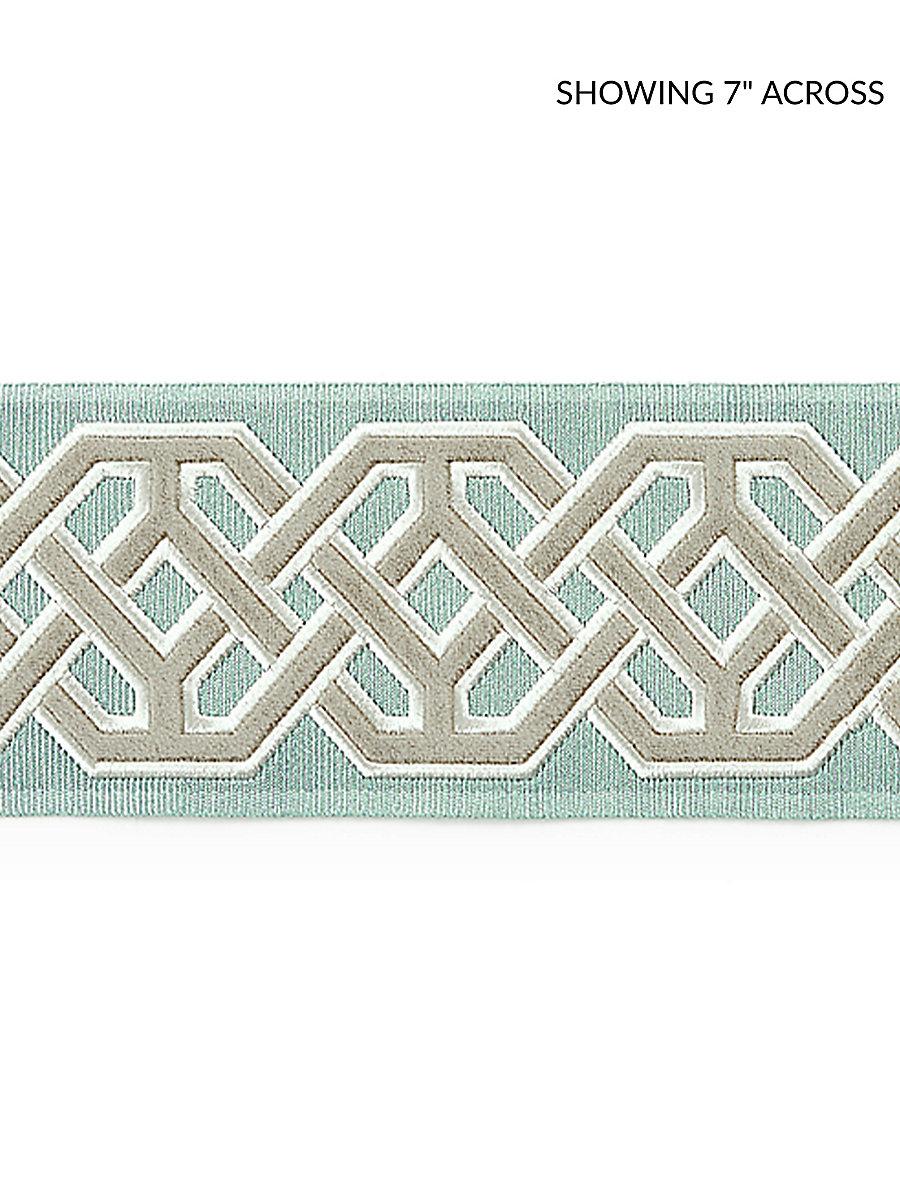 Scalamandre Beaufort Velvet Tape Aquamarine Trim