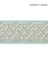 Scalamandre Beaufort Velvet Tape Aquamarine Trim