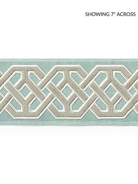 Scalamandre Beaufort Velvet Tape Aquamarine Trim