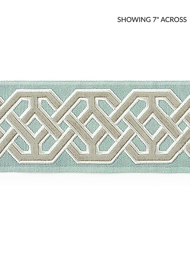 Scalamandre Beaufort Velvet Tape Aquamarine Trim