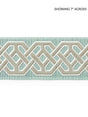 Scalamandre Beaufort Velvet Tape Aquamarine Trim