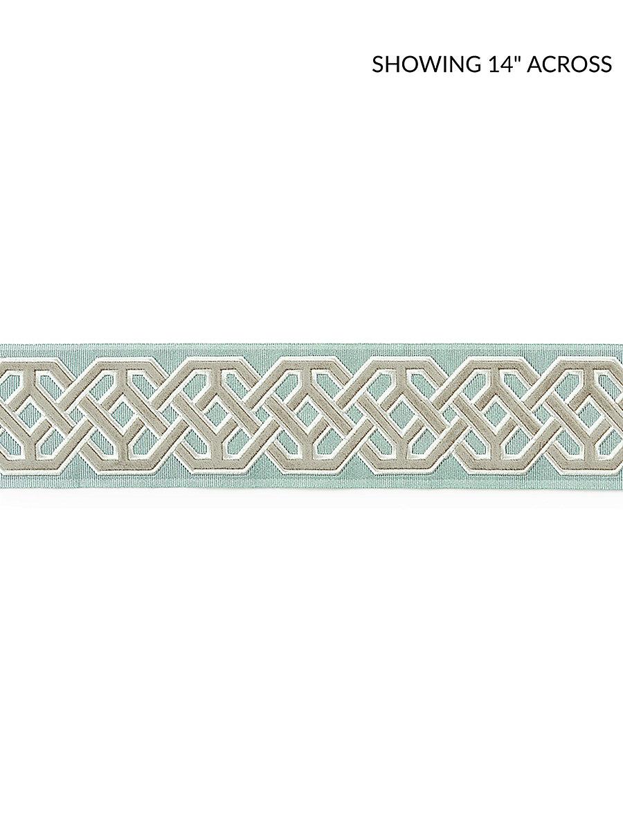 Scalamandre Beaufort Velvet Tape Aquamarine Trim