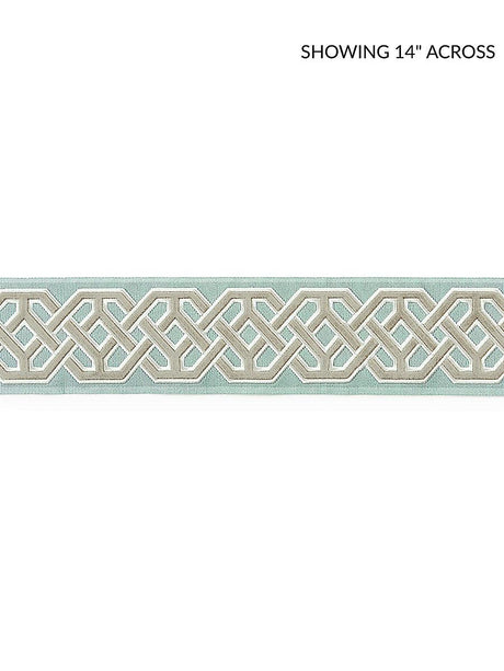 Scalamandre Beaufort Velvet Tape Aquamarine Trim