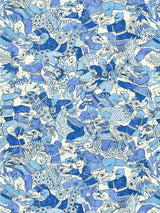 Scalamandre Dragon Dance Porcelain Fabric