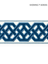 Scalamandre Beaufort Velvet Tape Porcelain Trim