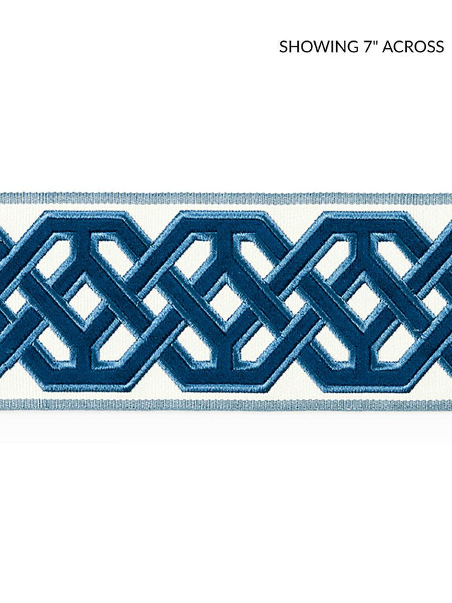 Scalamandre Beaufort Velvet Tape Porcelain Trim